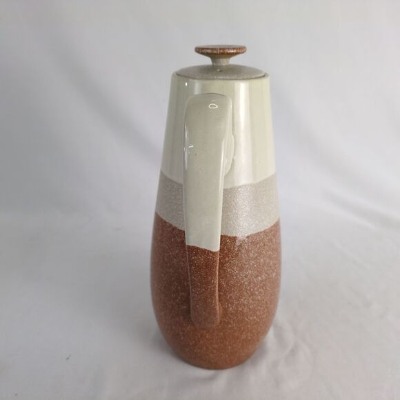 Vtg Mid-Century Harmony House Stonecrest Coffee Tea Pot 10" Tall Speckled w/ Lid - Picture 5 of 9